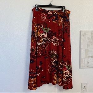 Anthropologie southwest printed midi skirt